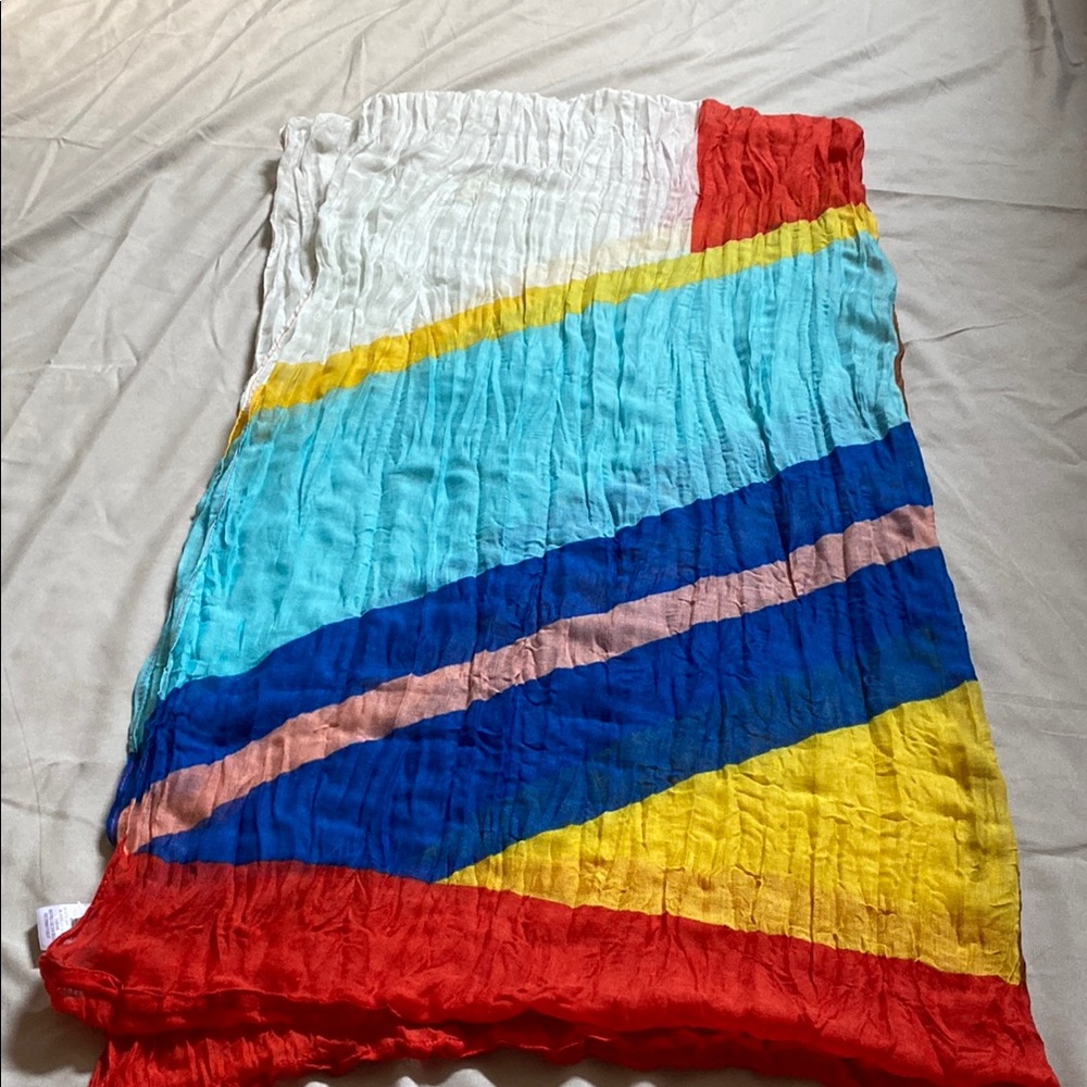 Colorful Chevron Pattern Closed Scarf - Picture 2 of 9